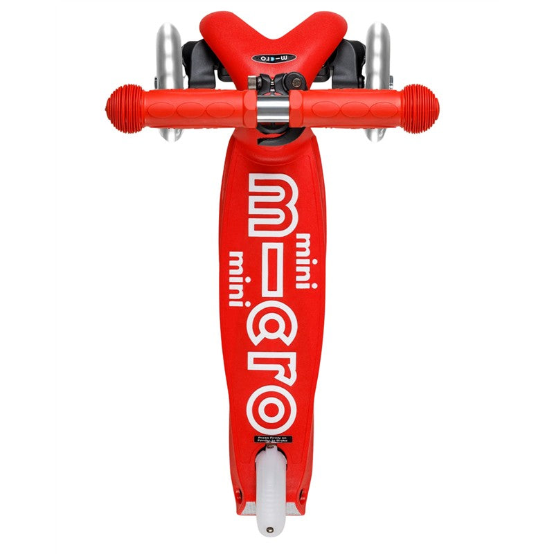 Micro Kickboard - Mini Deluxe LED 3-Wheeled, RED Image 4
