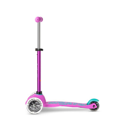 Micro Kickboard Mini LED Scooter in lavender color with a purple handlebar and illuminated wheels.