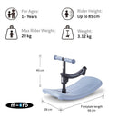 Micro Kickboard Mini Rock & Go LED - Ocean Slate Image 2