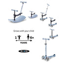 Micro Kickboard Mini Rock & Go LED - Ocean Slate Image 5