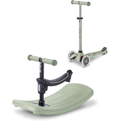 Micro Kickboard Mini Rock & Go LED - Olive Sage Image 1