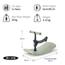 Micro Kickboard Mini Rock & Go LED - Olive Sage Image 2