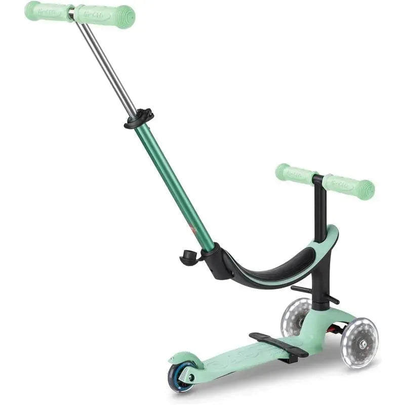 Micro Kickboard - Mini2Grow LED Wheels, 4in1 Scooter, for Kids Ages 1-6, Mint Image 5