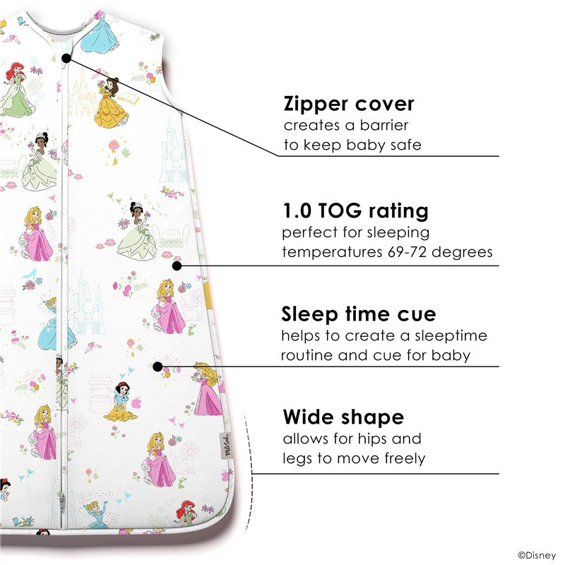Milk Snob Disney Princess Baby Sleep Bag - 1.0 TOG (0–6 Months) Image 3