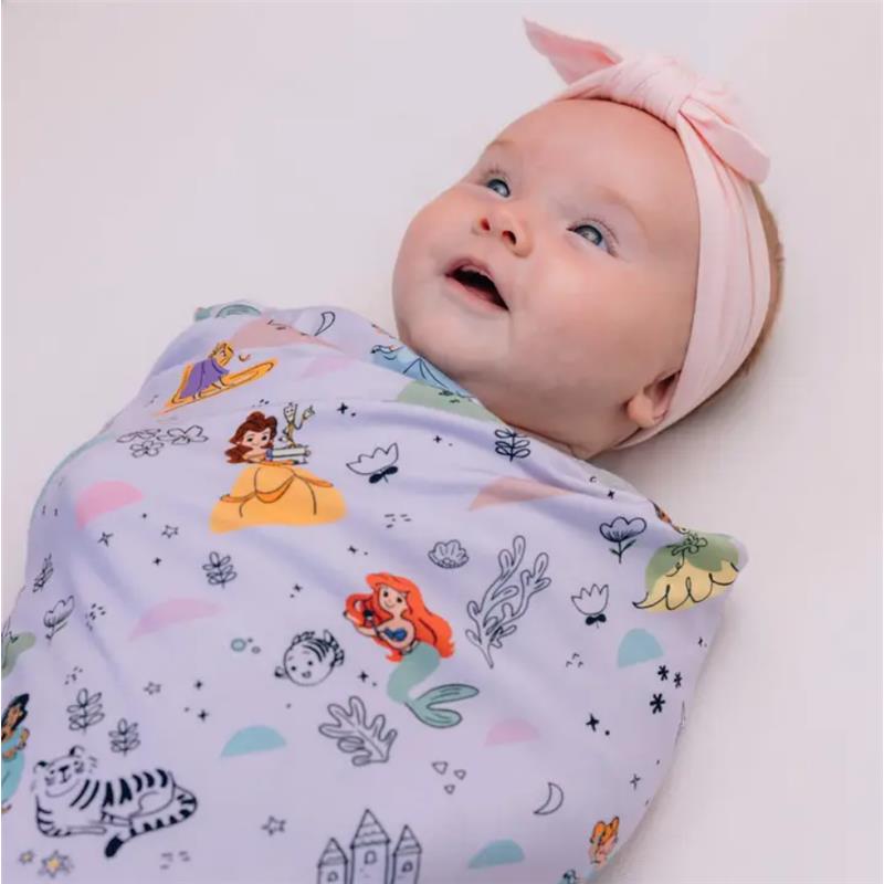 Milk Snob Disney Princess Party Swaddle Receiving Baby Blanket Image 4