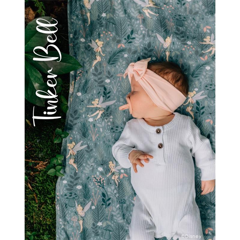 Milk Snob Disney Tinker Bell Swaddle Receiving Baby Blanket Image 3