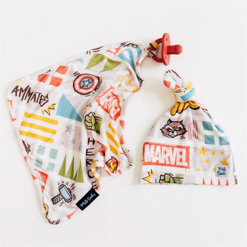 Milk Snob Marvel World Lovey Baby Security Blanket Image 3