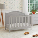Million Dollar Baby Charlie 4-In-1 Convertible Crib, Gray Image 2