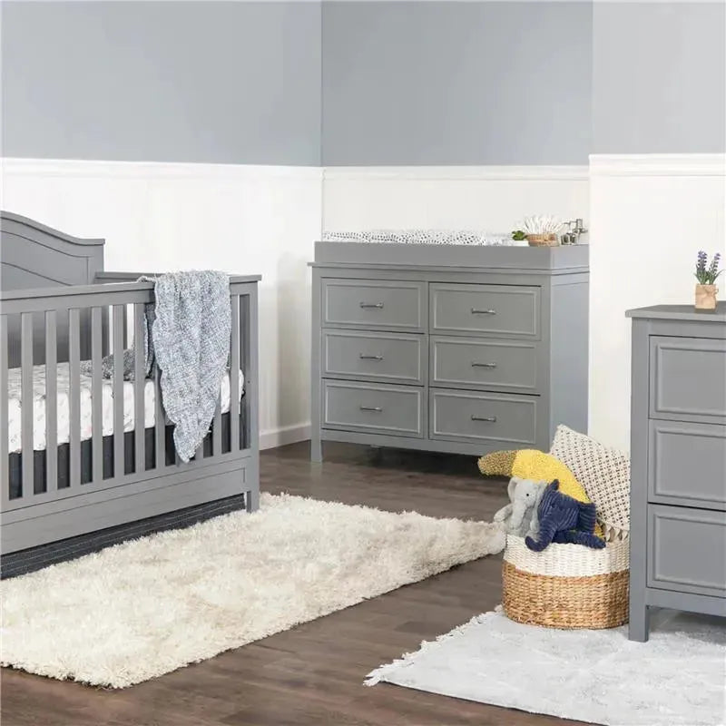 Million Dollar Baby - DaVinci Baby Charlie 6-Drawer Double Dresser, Grey Image 4