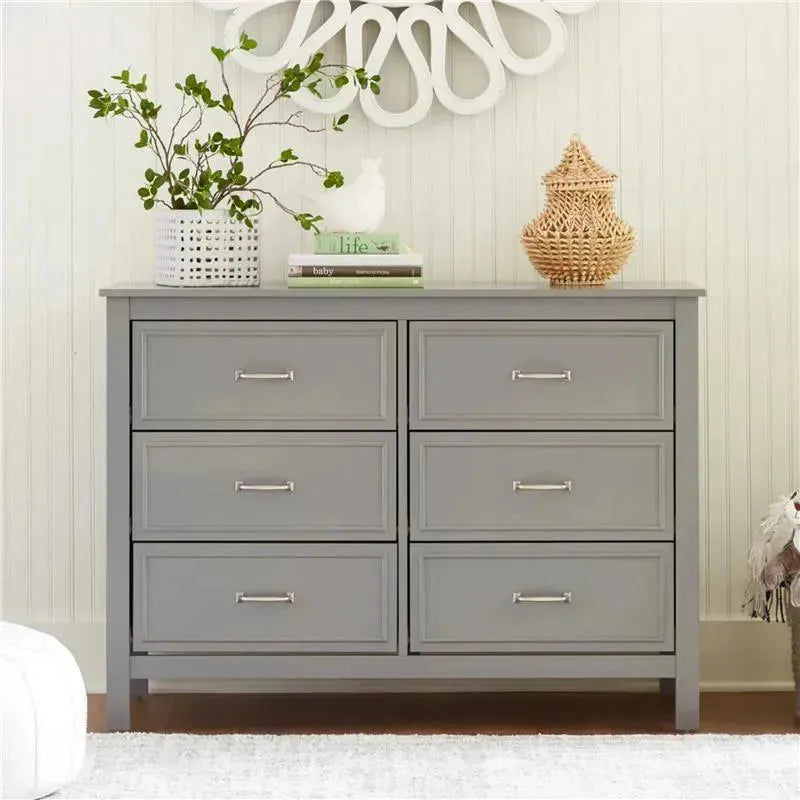 Million Dollar Baby - DaVinci Baby Charlie 6-Drawer Double Dresser, Grey Image 6