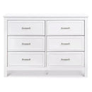 Million Dollar Baby - DaVinci Baby Charlie 6-Drawer Double Dresser in White Image 1