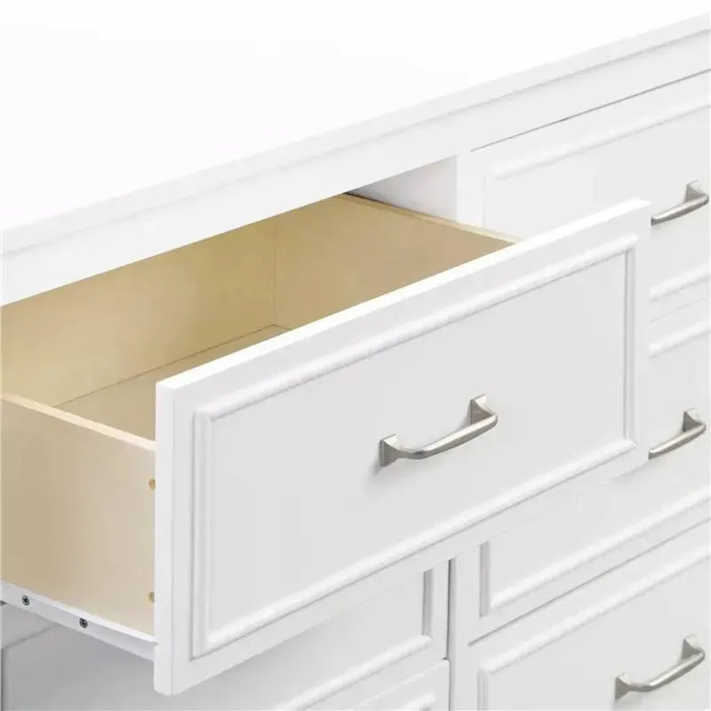 Million Dollar Baby - DaVinci Baby Charlie 6-Drawer Double Dresser in White Image 3