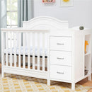 Million Dollar Baby - Davinci Charlie 4-in-1 Convertible Mini Crib and Changer Combo in White Image 11