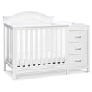 Million Dollar Baby - Davinci Charlie 4-in-1 Convertible Mini Crib and Changer Combo in White Image 1