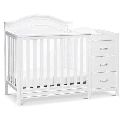 Million Dollar Baby - Davinci Charlie 4-in-1 Convertible Mini Crib and Changer Combo in White Image 1