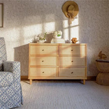 Million Dollar Baby - Namesake Marin with Cane 6 Drawer Dresser in Honey and Honey Cane Image 2