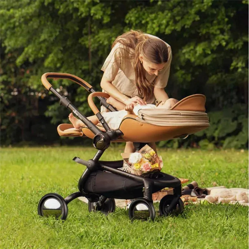Mima - Creo Single Stroller, Mocha Cream Image 6