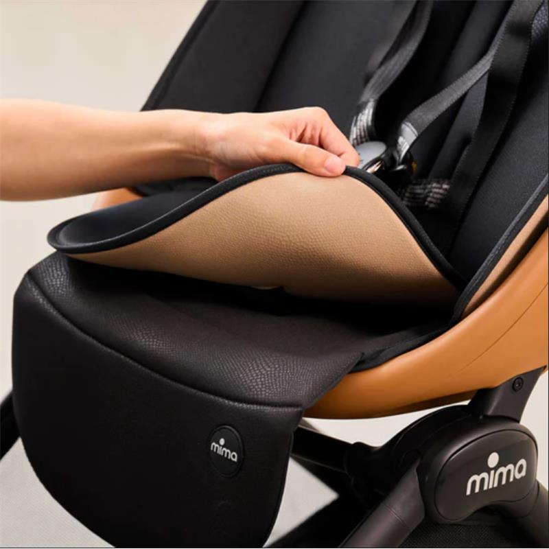Mima - Miro Compact Stroller, Black Chassis/Black Seat Image 9