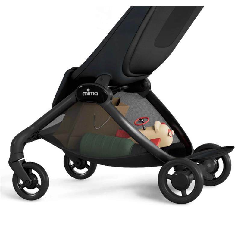 Mima - Miro Compact Stroller, Black Chassis/Mocha Cream Seat Image 13
