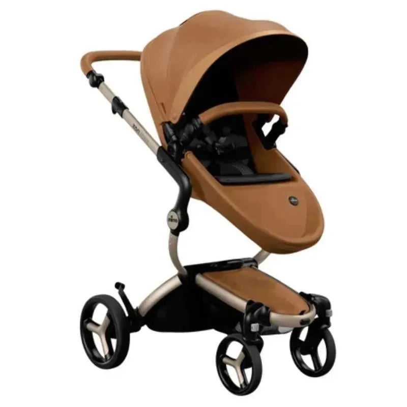 Mima - Xari MAX Stroller, Champagne/Black/Camel Image 1