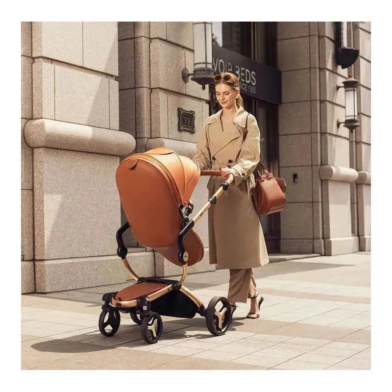 Mima - Xari MAX Stroller, Champagne/Black/Camel Image 2