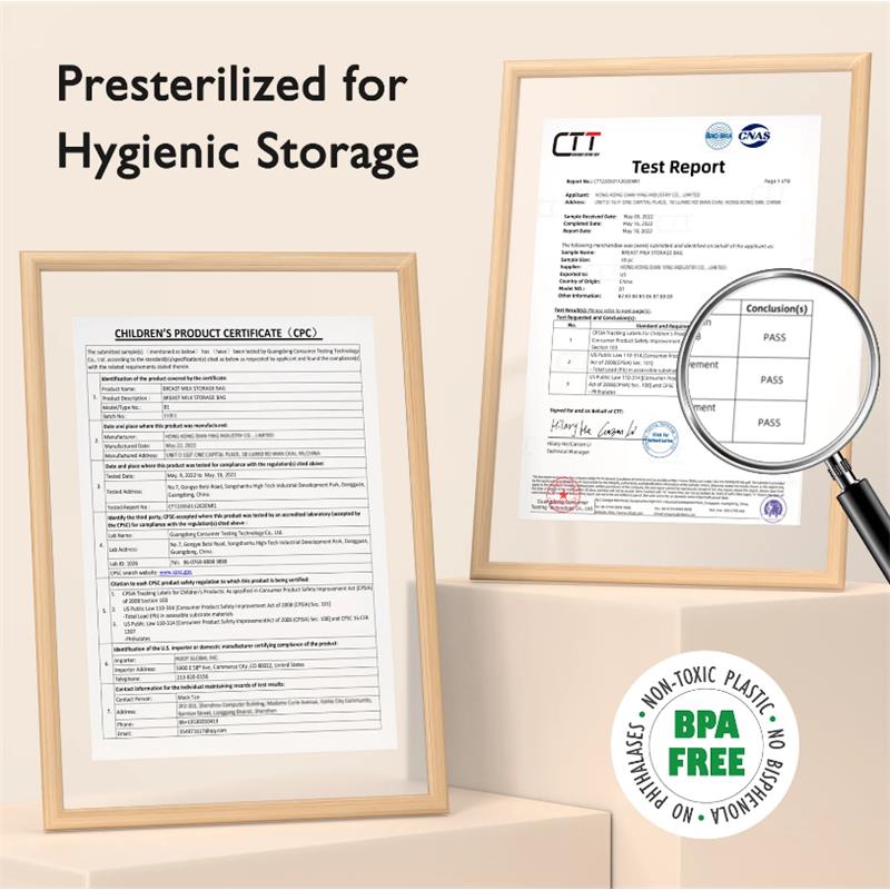 Momcozy 120Ct Temp-Sensing Breastmilk Storage Bag, 6 Oz Image 5