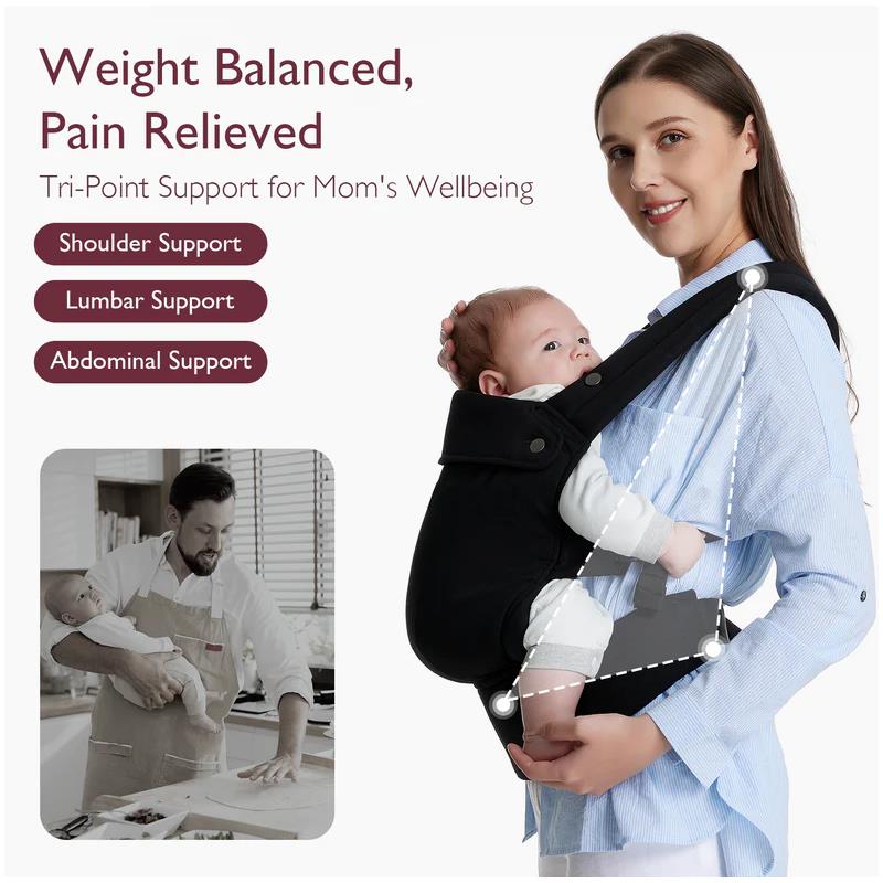 Momcozy - Baby Carrier Newborn To Toddler, Black Image 5