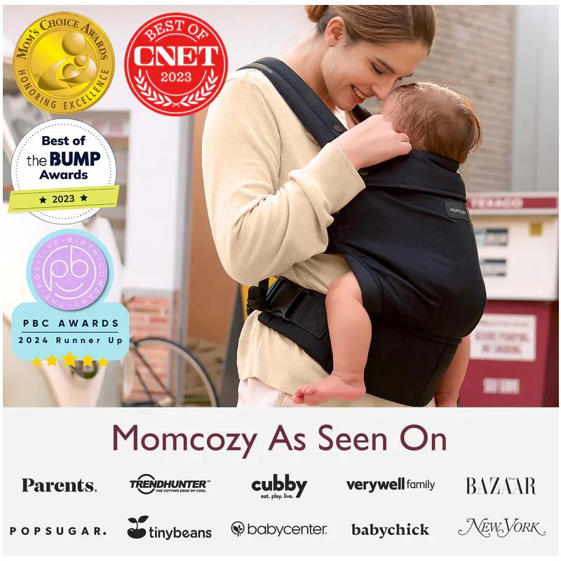 Momcozy - Baby Carrier Newborn To Toddler, Black Image 9