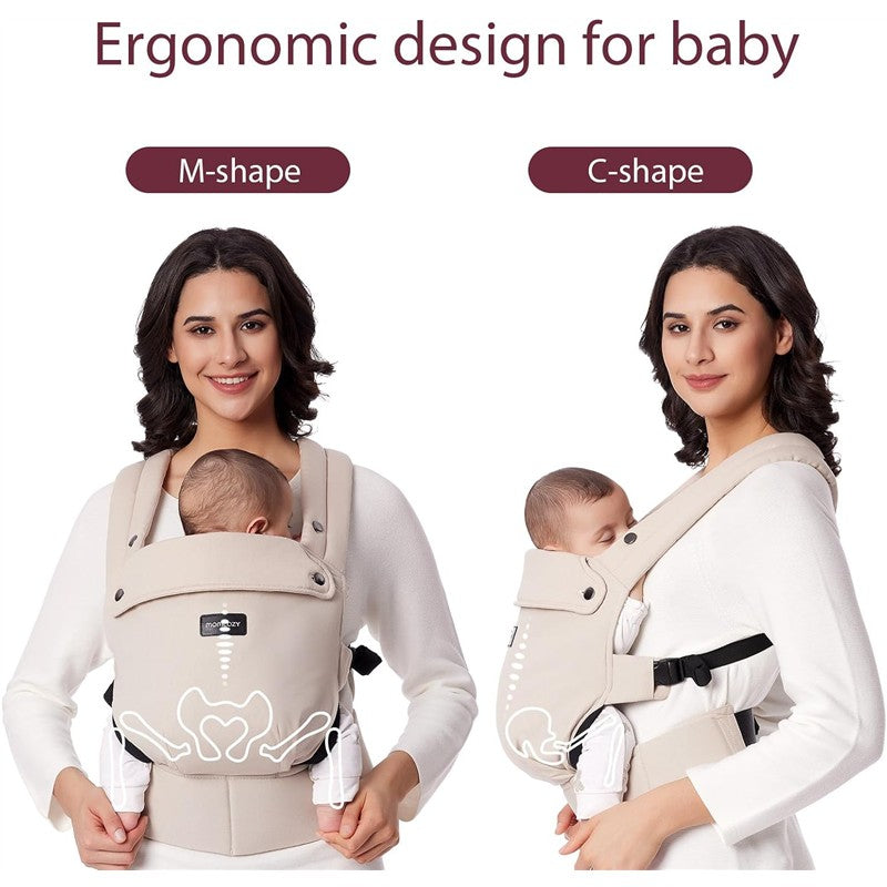 Momcozy Baby Carrier Newborn to Toddler - Khaki Image 2