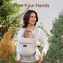 Momcozy Baby Carrier Newborn to Toddler - Khaki Image 7