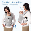 Momcozy - Baby Carrier Newborn To Toddler, Mesh Grey Image 3