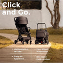 Momcozy Clickgo Lightweight Stroller, Black Image 7