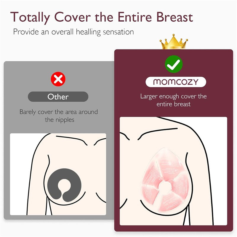 Momcozy Hot and Cold Breast Pads with 2 Soft Covers Image 4