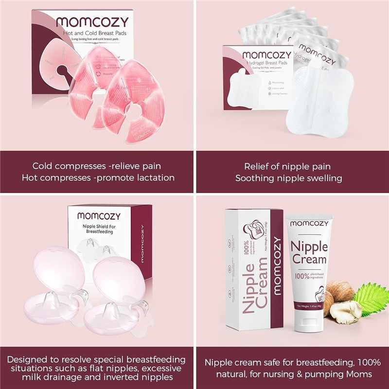 Momcozy Hot and Cold Breast Pads with 2 Soft Covers Image 6
