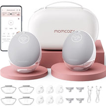 Momcozy Mobile Flow™ M9 Double Wearable Breast Pump - Gray Image 1