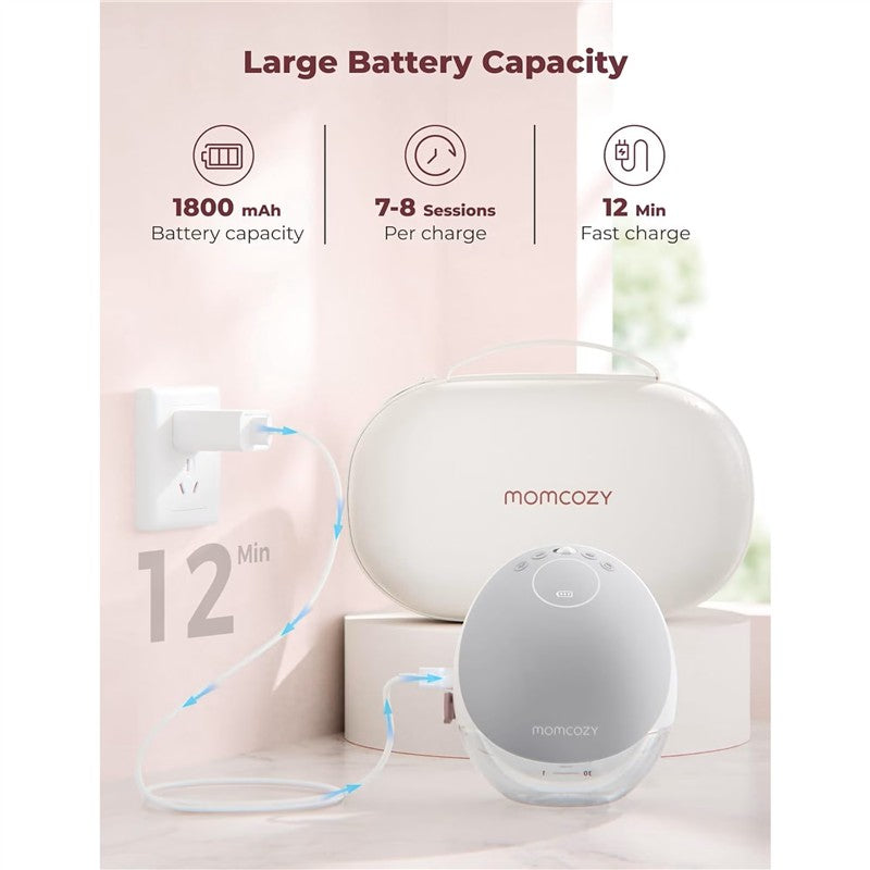 Momcozy Mobile Flow™ M9 Double Wearable Breast Pump - Gray Image 13