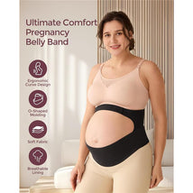 Momcozy - Pregnancy Belly Band, Black Image 2