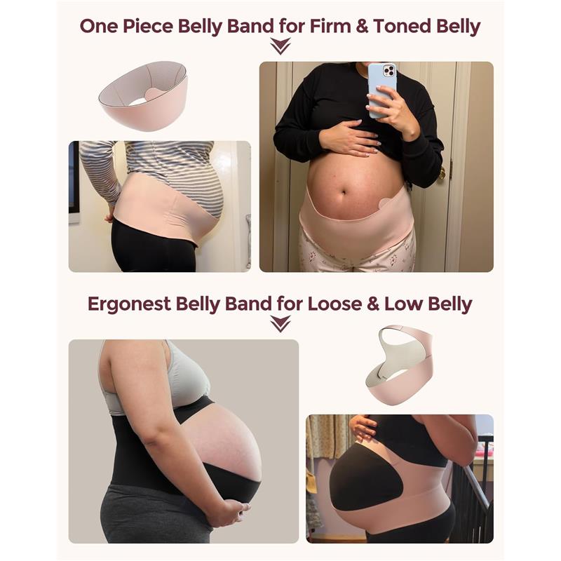 Momcozy - Pregnancy Belly Band, Black Image 6