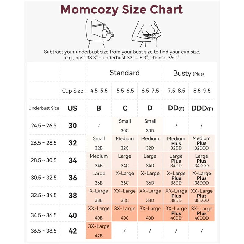 Momcozy Seamless Floral Push Up Nursing Bra - Oyster Pink Image 7