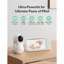 Momcozy - Video Baby Monitor, 5.5” 1080P Full HD Baby Monitor with Camera No WiFi Image 9