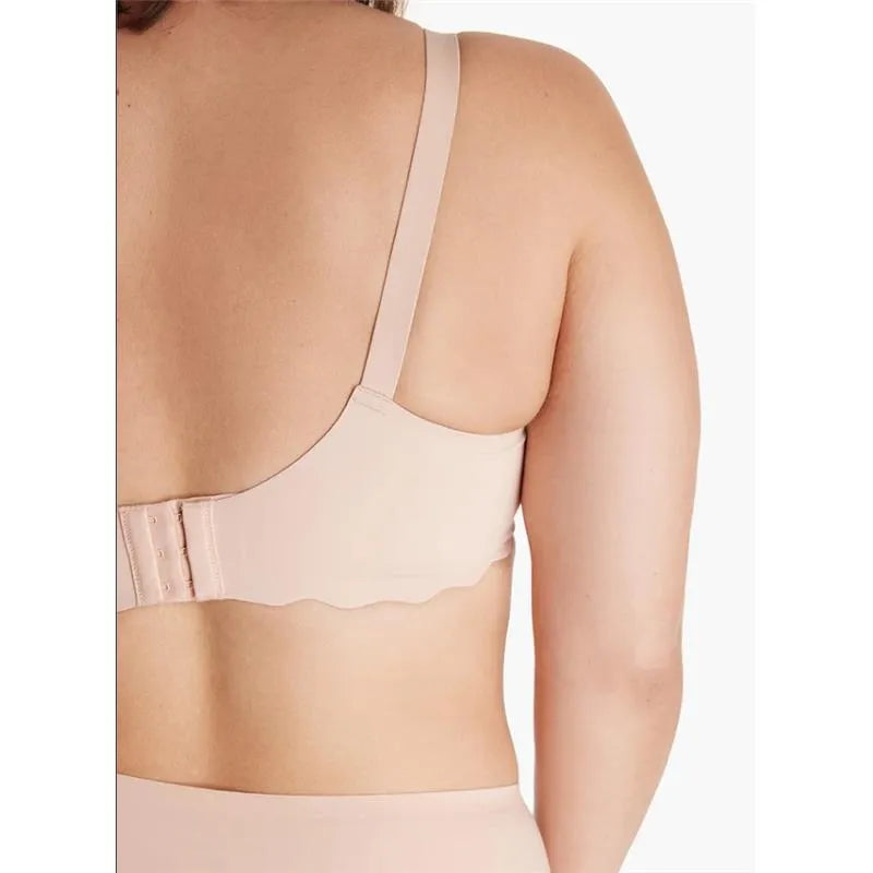 Momcozy - Yn46 Seamless Floral Push Up Nursing Bra-Oyster Pink, Xl Image 4