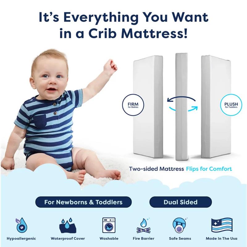 Moonlight Baby - Dream All Foam Dual Sided Crib Mattress W/ Ribbon  Image 13