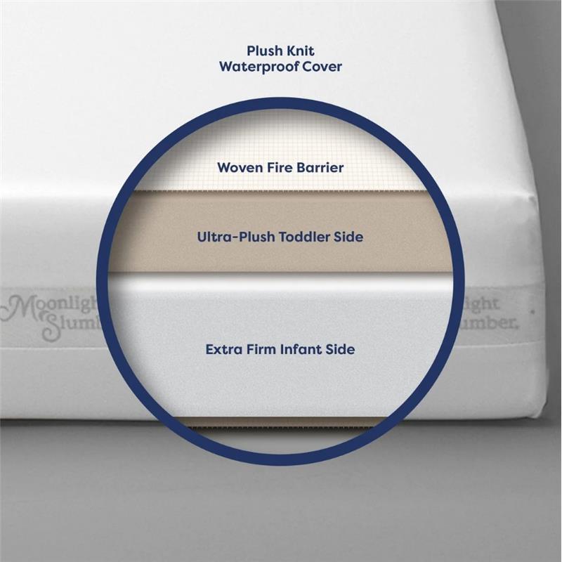 Moonlight Baby - Dream All Foam Dual Sided Crib Mattress W/ Ribbon  Image 6