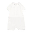 Moschino Baby - Boy Short Sleeve Romper With Stripes And Bear Print Beige Image 2