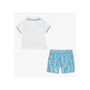 Moschino - Baby Boys White & Blue Shorts Set, Sky Toy Image 3