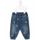 Moschino - Baby Denim Pant With Allover Bear Denin Image 1