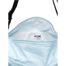 Moschino Baby - Diaper Bag With Changing Bear Logo Print, Light Blue Image 3