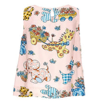Moschino Baby - Girl All-Over Animal Printed With Bow, Pink Image 2
