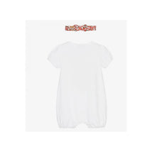 Moschino - Baby Girl Romper And Headband Set With Bear And Strawberry, White Image 3