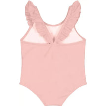 Moschino Baby - Girls Ruffle Swimsuit With Bear Logo Flower Print, Sugarrose Image 2